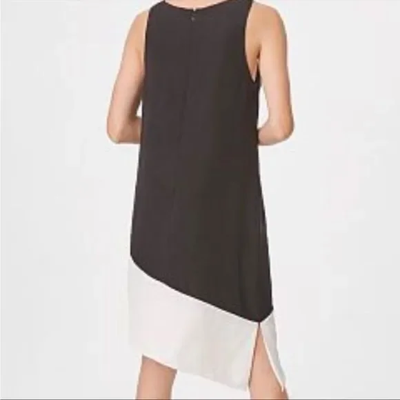 Club Monaco Quynh Asymmetrical Midi Dress | Black | Size: 00 - Picture 2 of 9